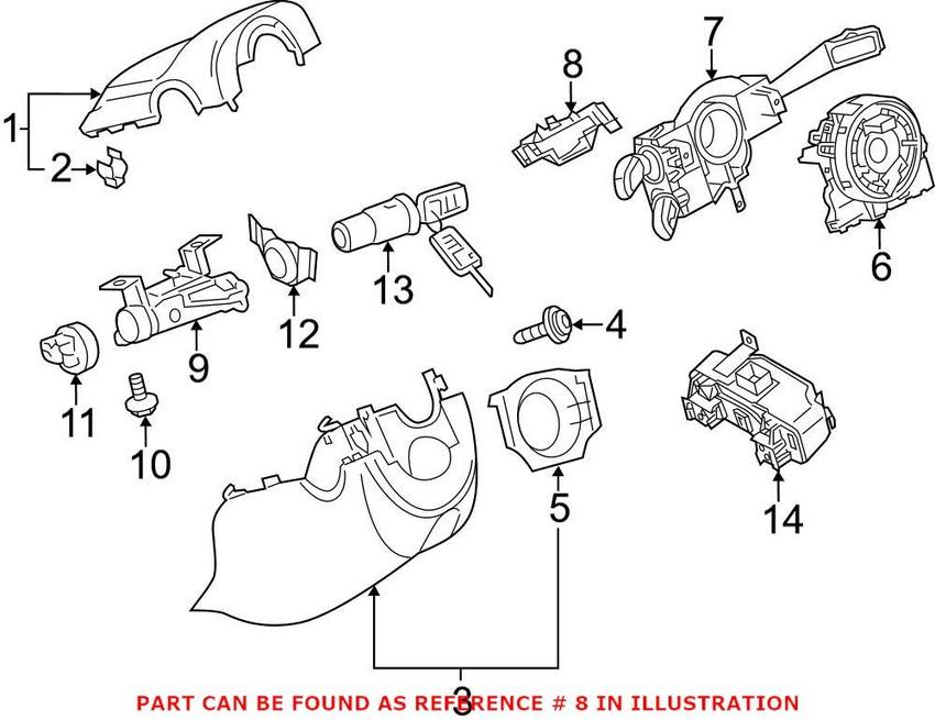 VW Combination Switch Bracket 5K0953223